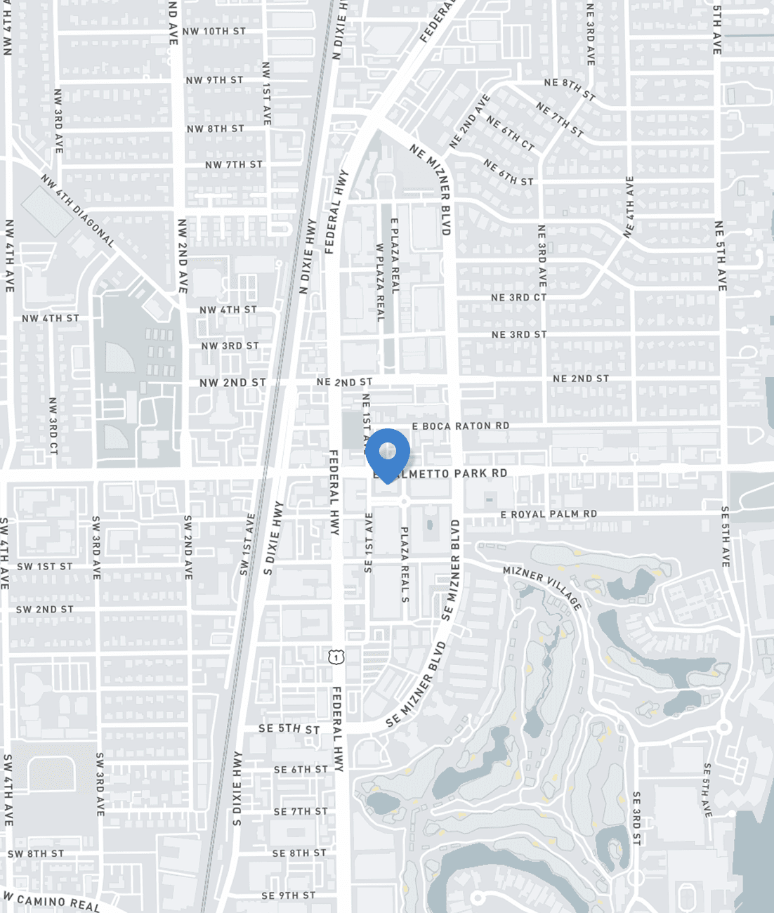 Location map pin for Gen 2's office in Boca