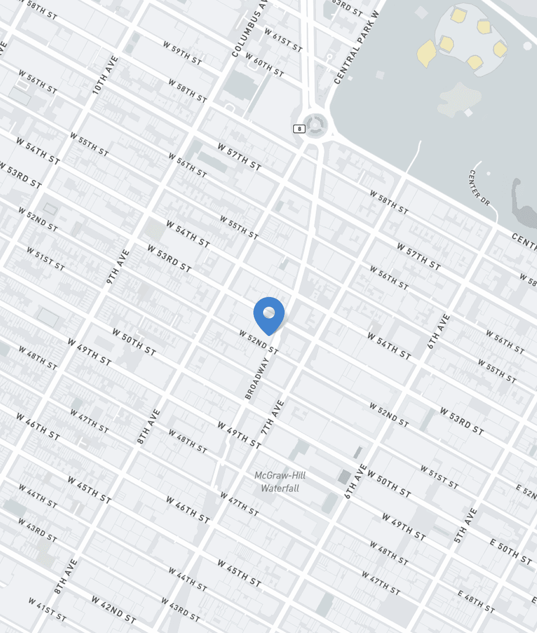 Location map pin for Gen 2's office in NYC