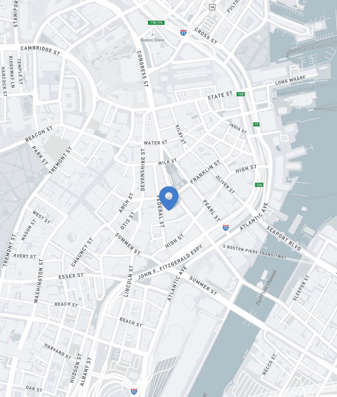 Location map pin for Gen 2's office in Boston