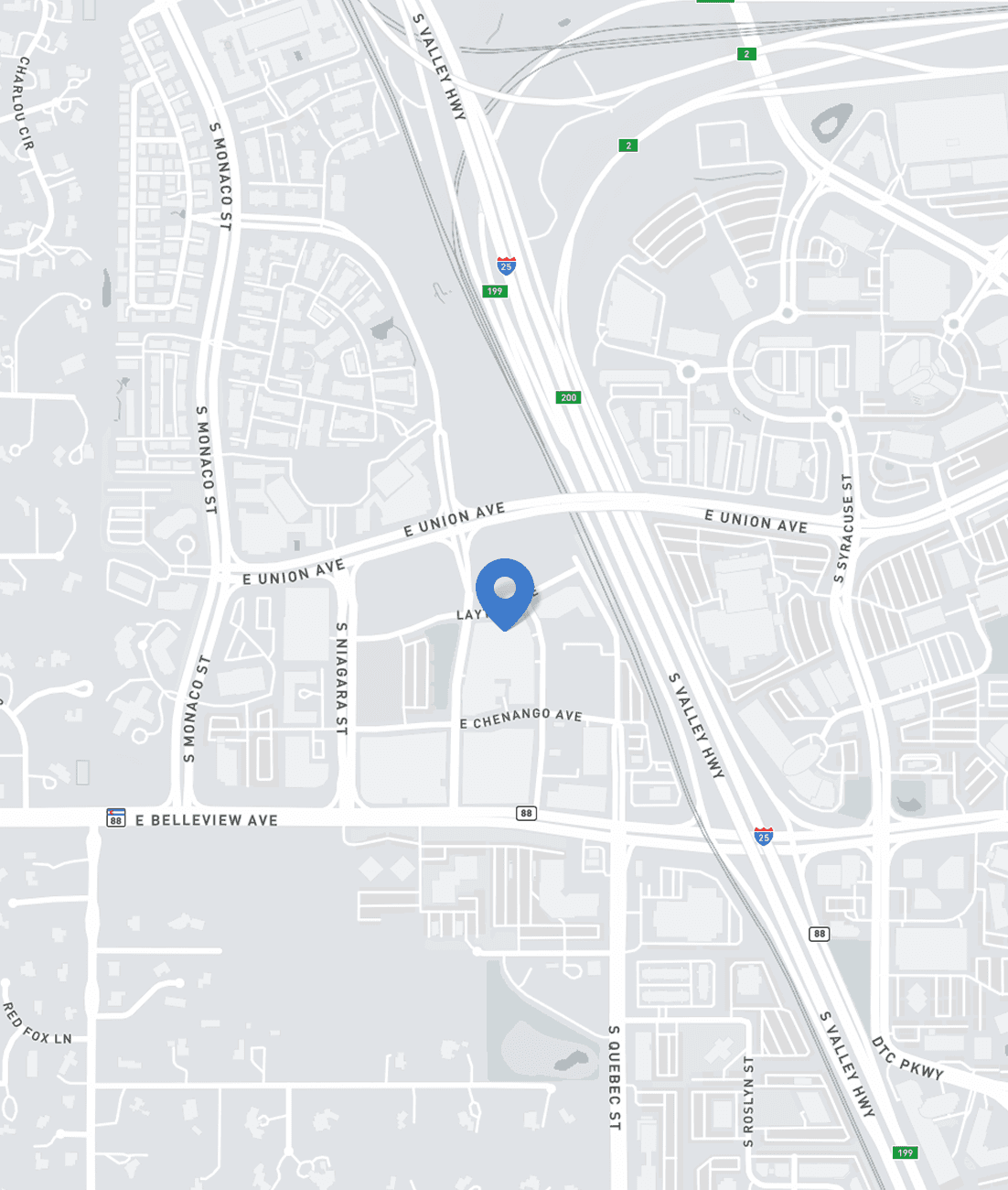 Location map pin for Gen 2's office in Denver