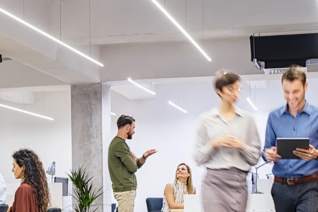 People in office